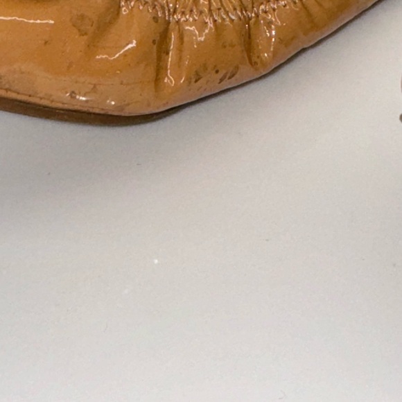 Tory Burch Eddie Logo Bow Patent Ballerina Flat Size 6 - Picture 10 of 13